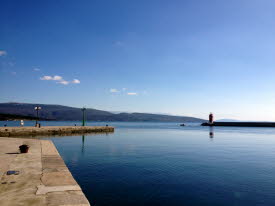 Hafen Krk im Winter