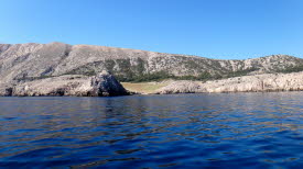 Bucht zwischen Vela Luka und Vrbnik